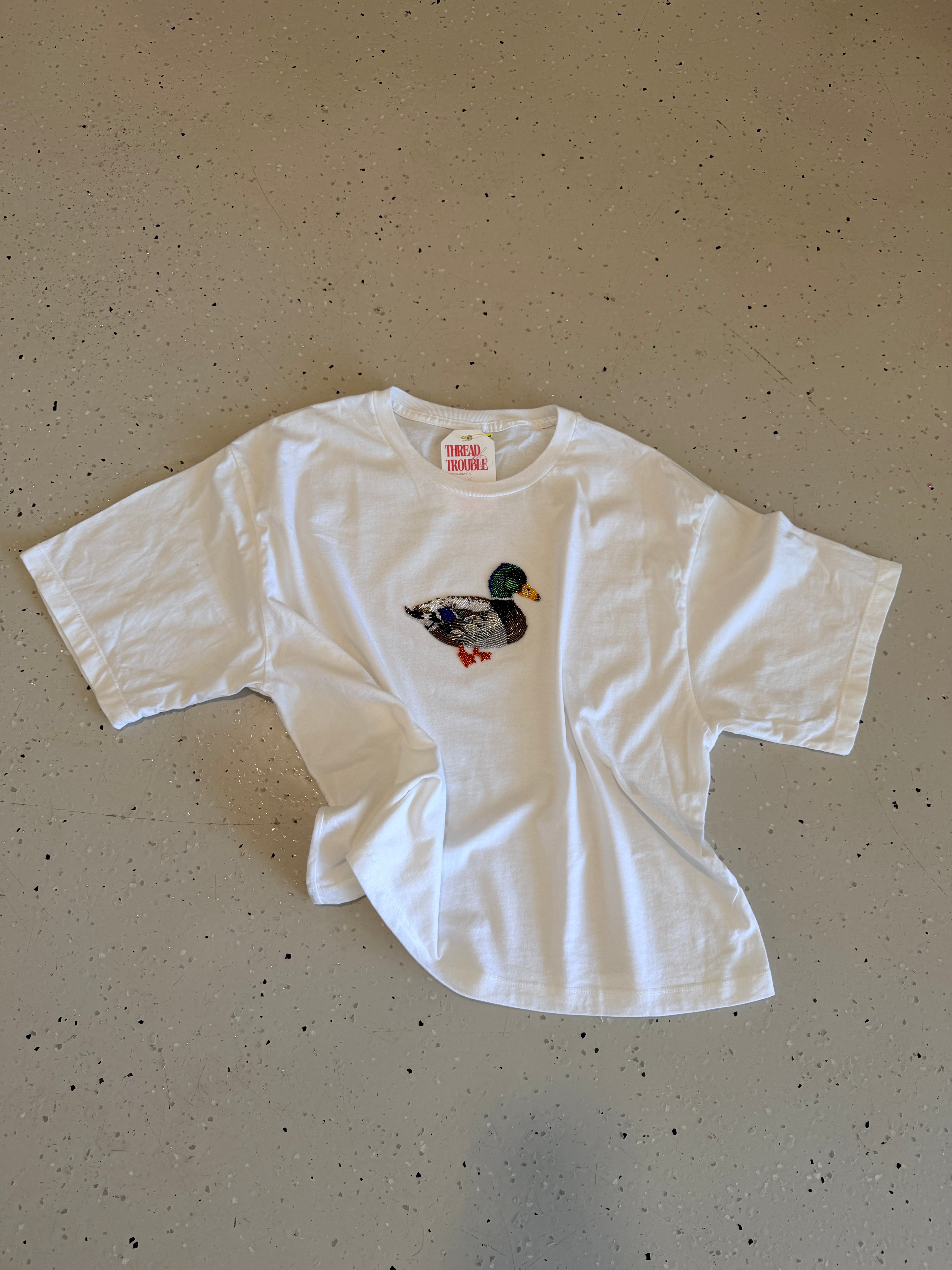 Lucky Duck Beaded Tee