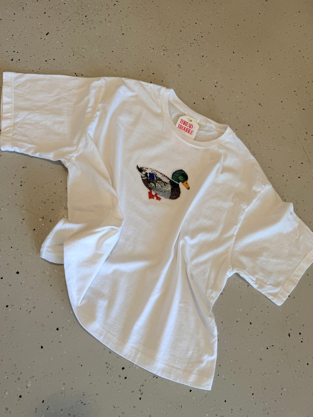 Lucky Duck Beaded Tee